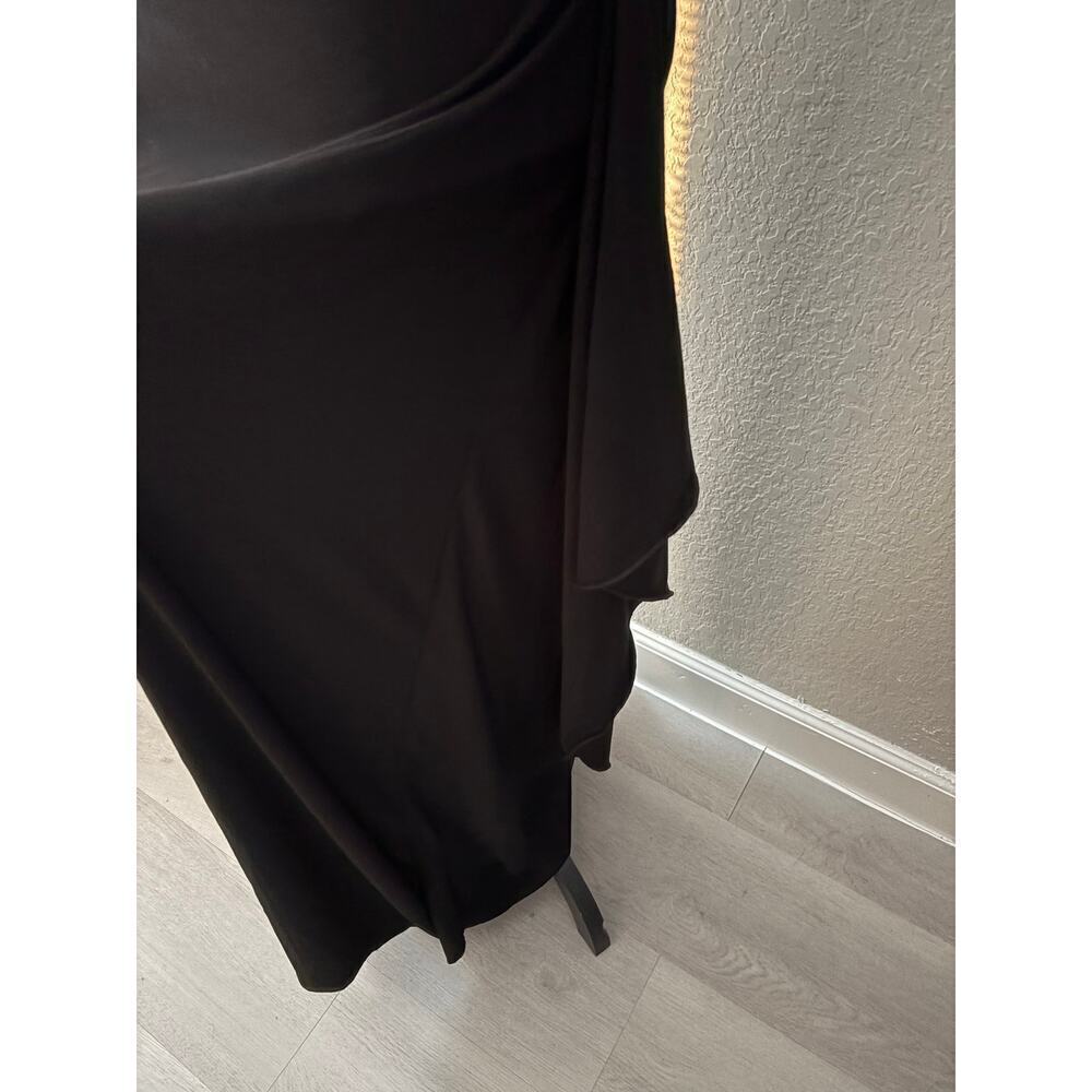 ONYX NITE Floor Length Evening Dress Blk Sz 12 Racy Sexy Party Date Night Dance - Picture 3 of 9